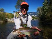 small river rainbow trout August